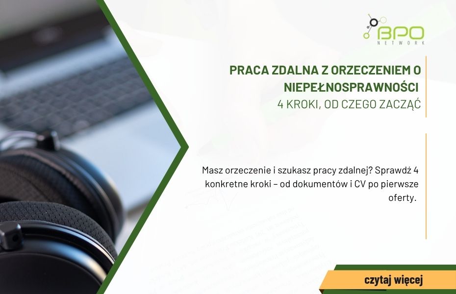 Praca zdalna z orzeczeniem o niepełnosprawności 4 kroków, od czego zacząć